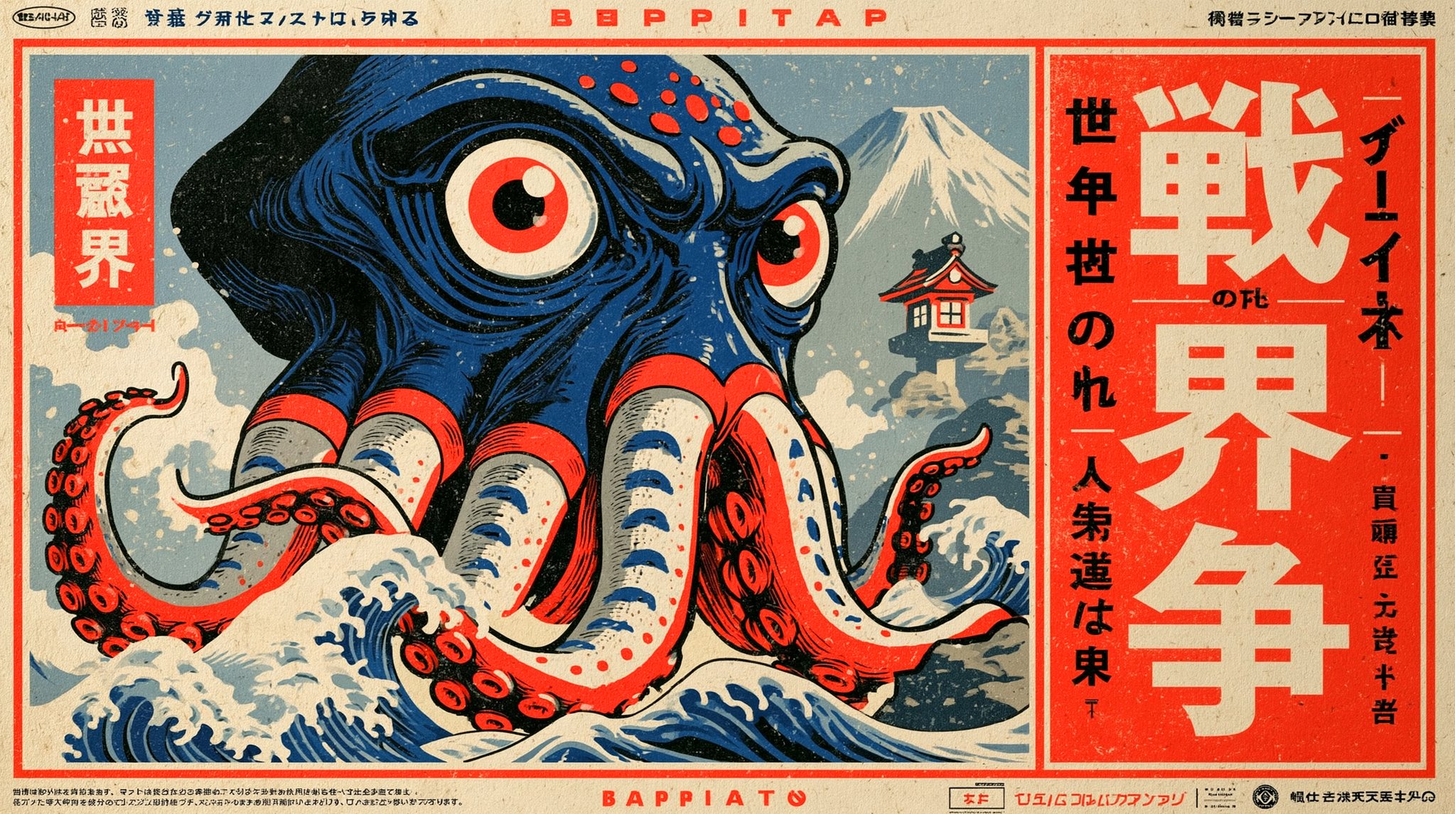 日系末日世界大战电影海报