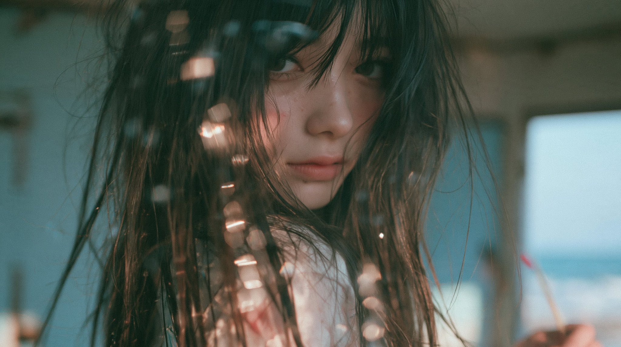 极简房间里的空灵风日系偶像少女 - 图 3