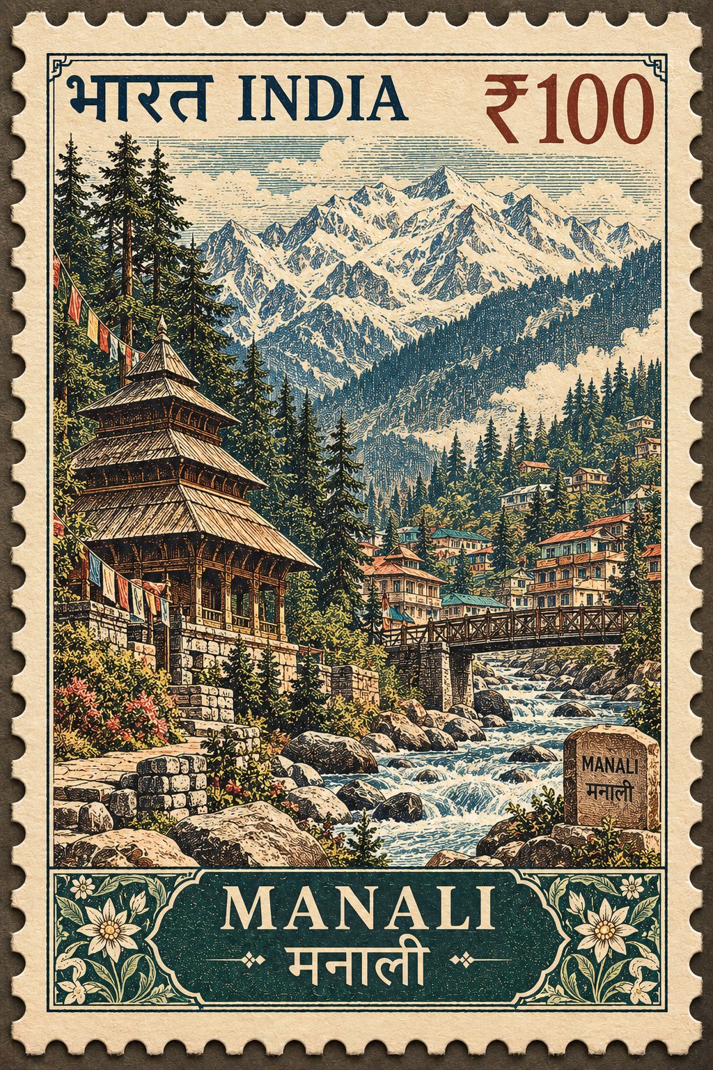 复古印度邮票里的旅行画卷 - 图 2