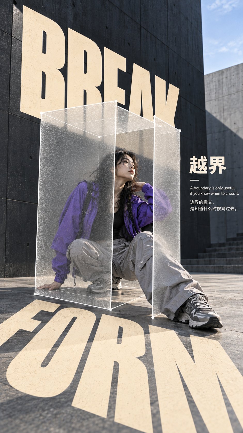 透视空间里的磨砂光影立体海报 - 图 4