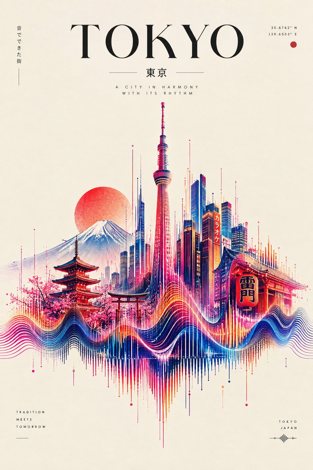 声波交织构筑的超现实时尚地标