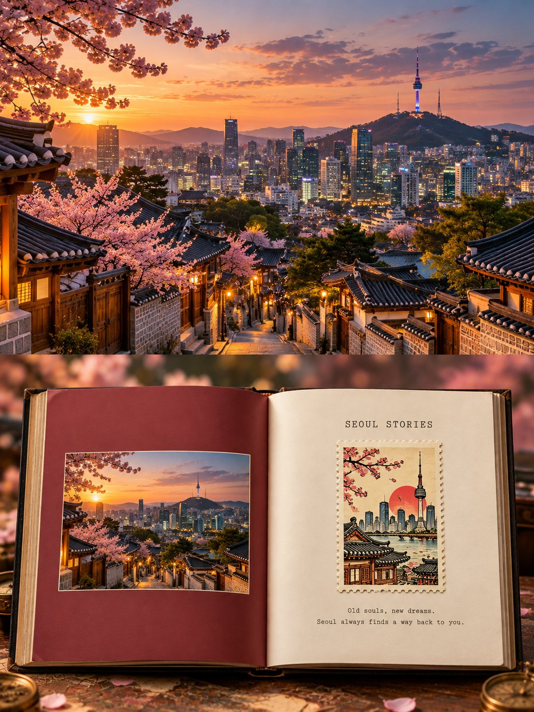 竖版杂志风城市旅行记忆海报 - 图 2