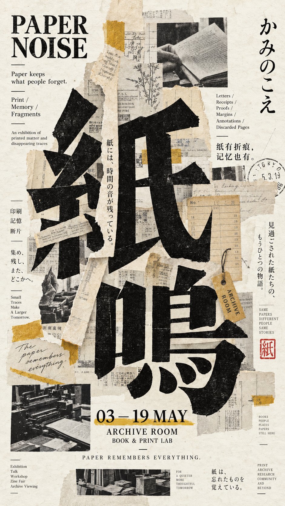 仙鹤汉字交织的日式视觉冲击 - 图 2