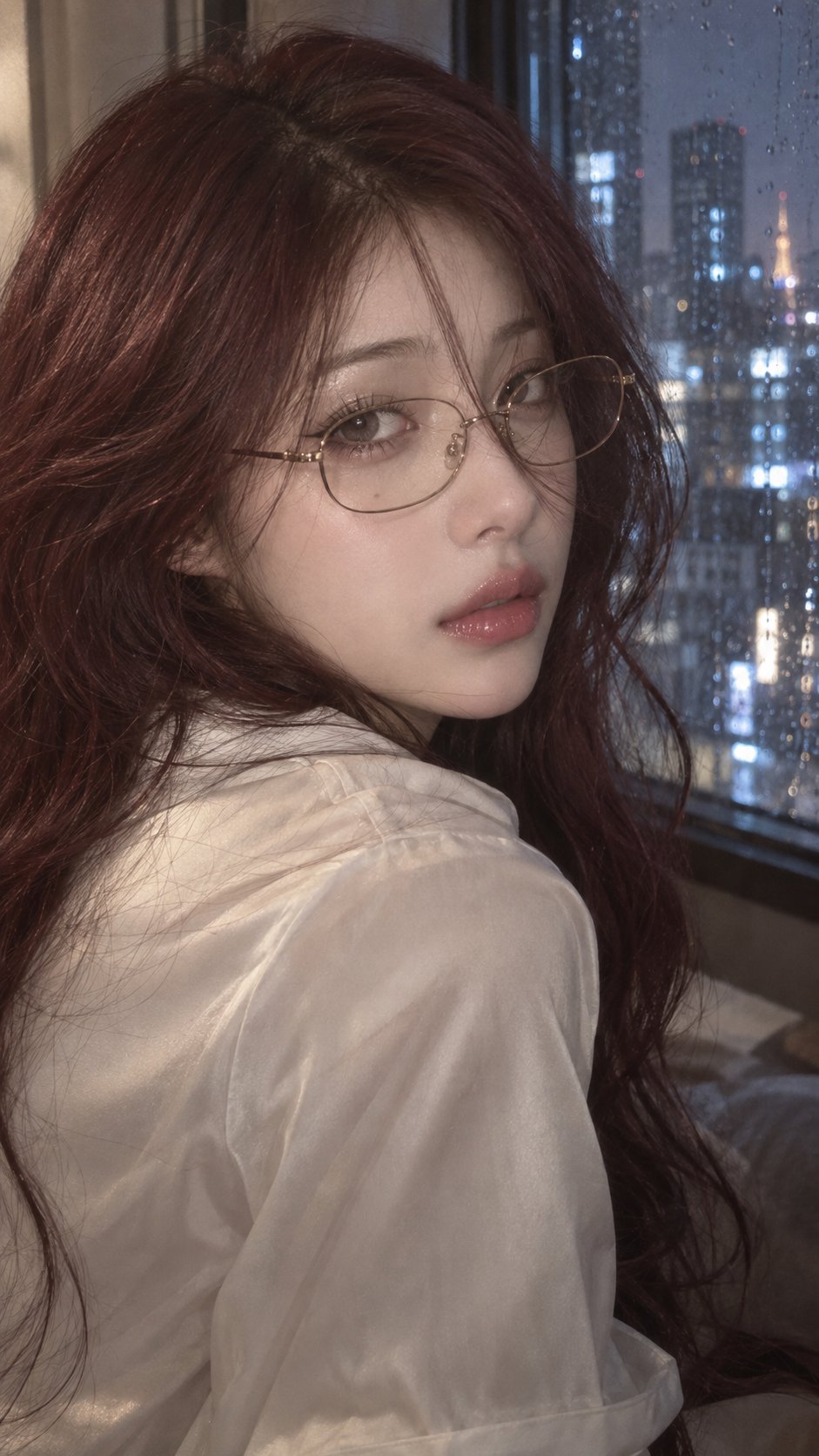 柔光胶片定格千禧风情绪美妆人像