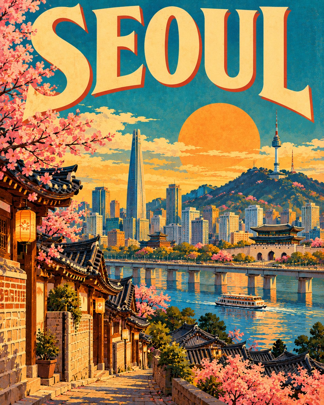 浓缩异国风光的复古旅行海报 - 图 2