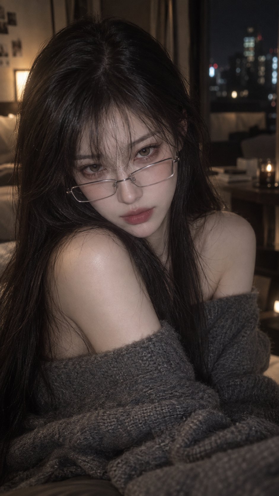 柔光胶片下的千禧风情绪美妆人像