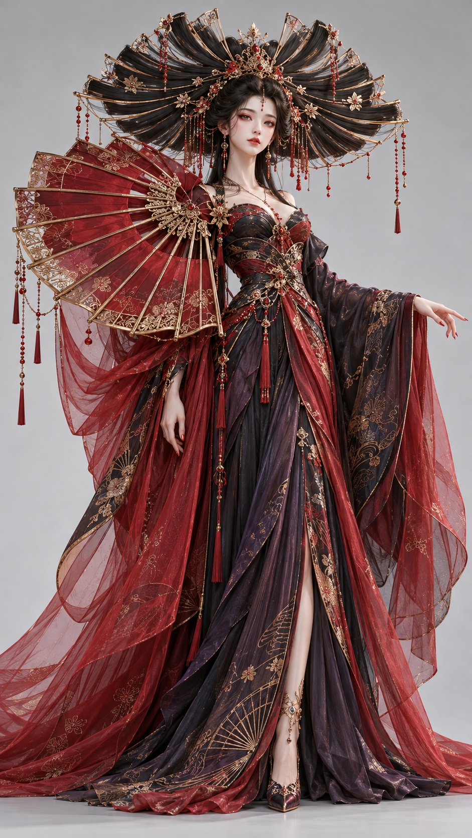 发挽灯笼泡髻的东方幻想神女 - 图 2