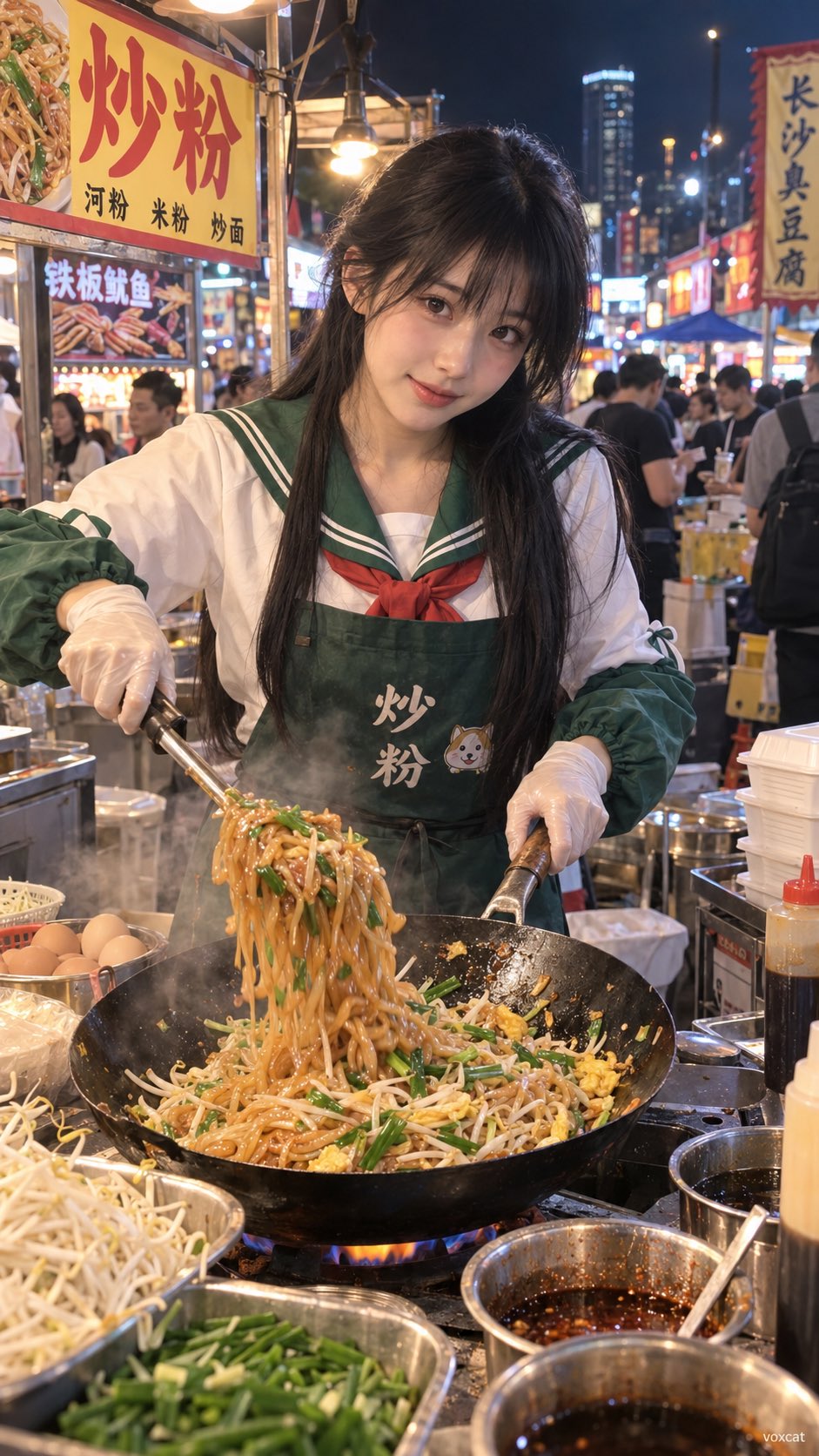 夜市烟火中的真人动漫摊主 - 图 2