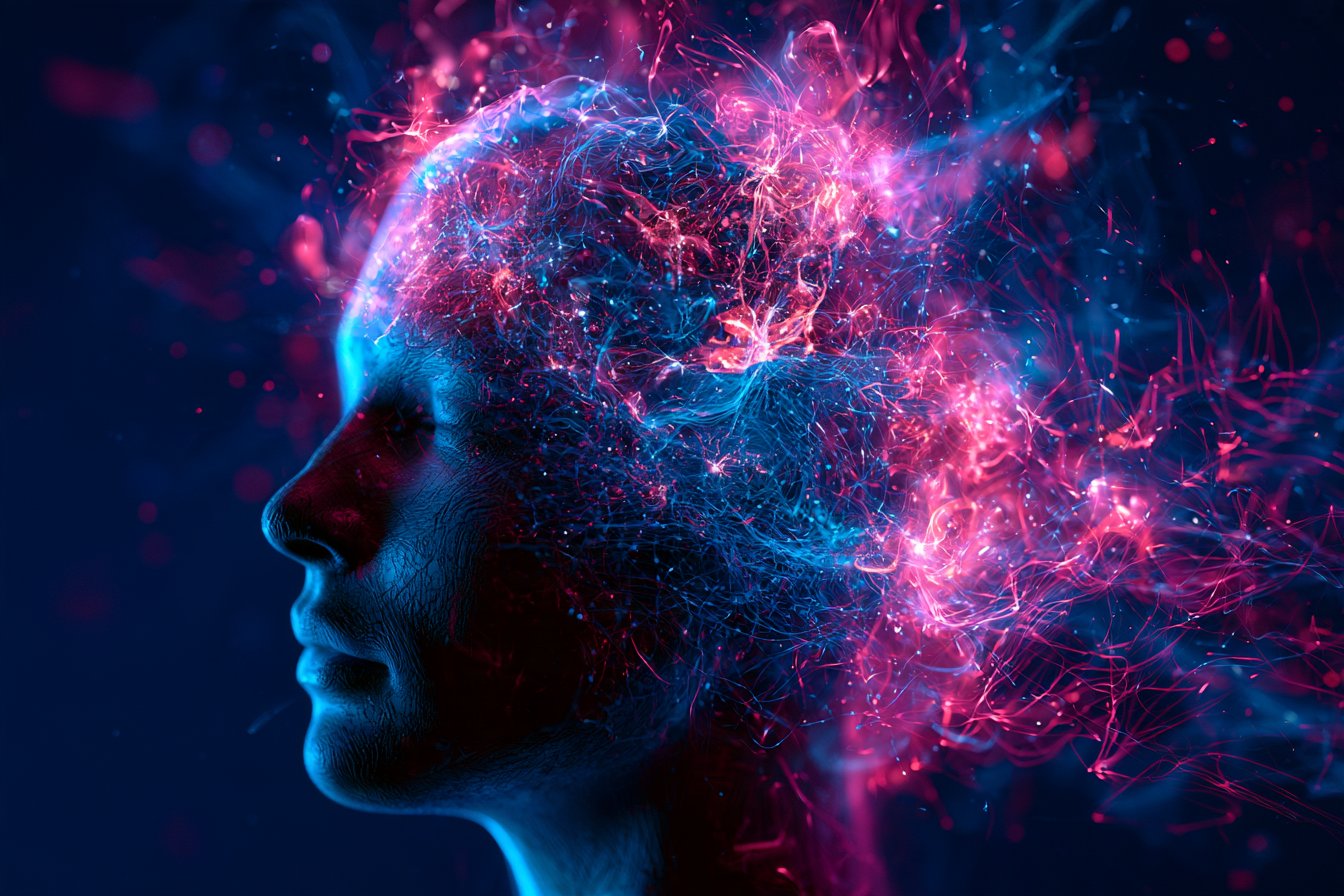 A human head in