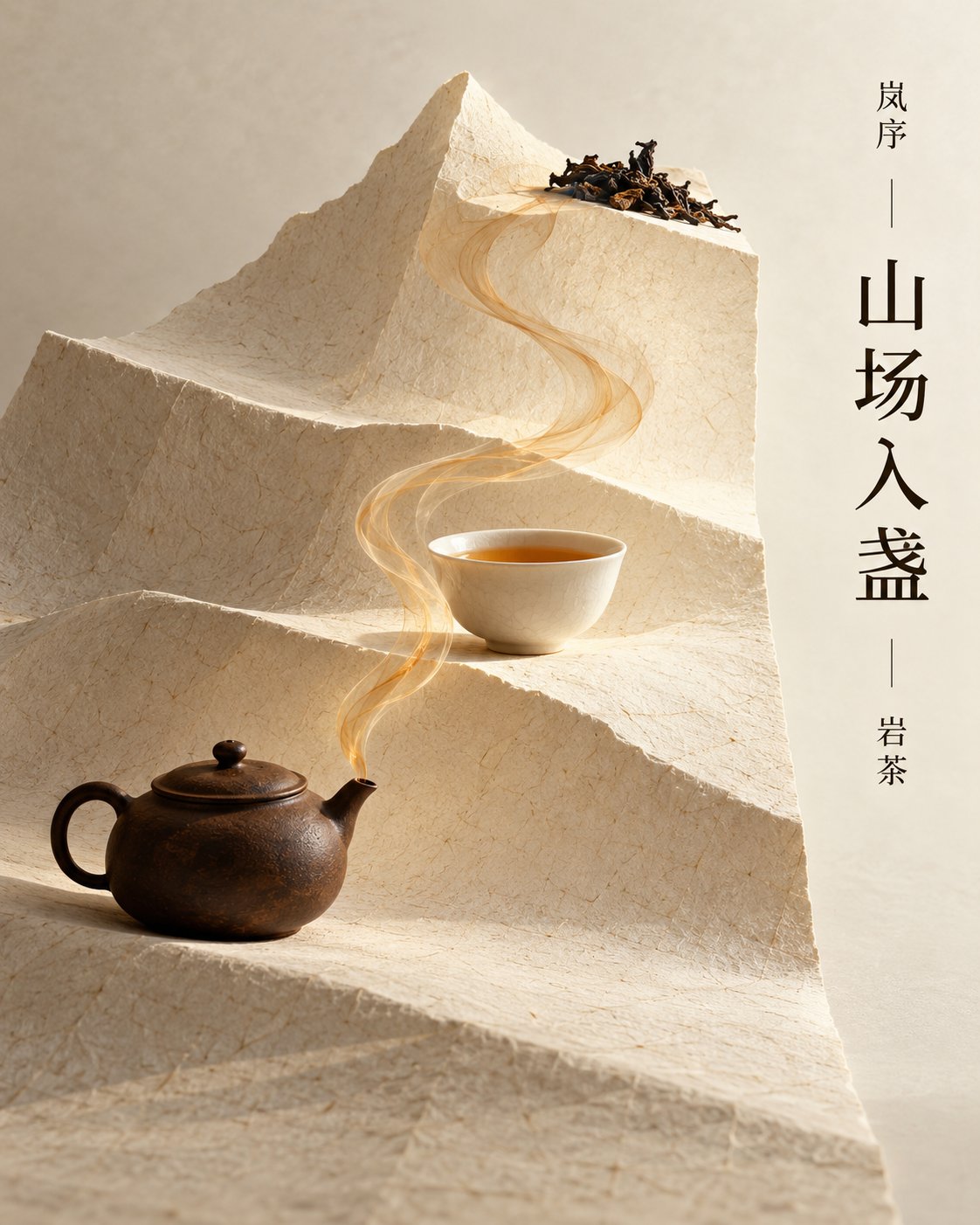 粗陶青瓷间的四色茶烟与柔光