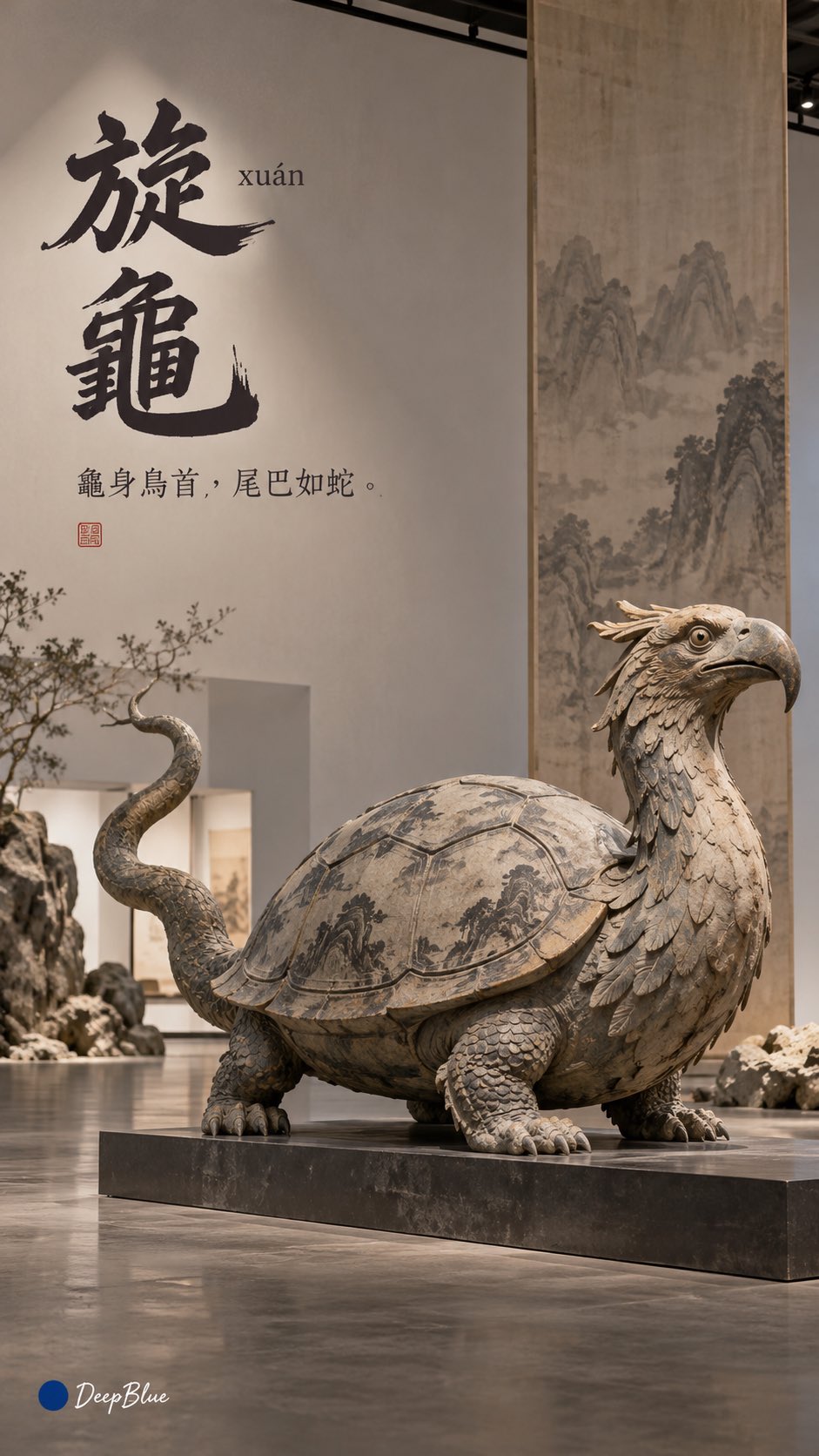 展厅中央的山海经异兽装置 - 图 2