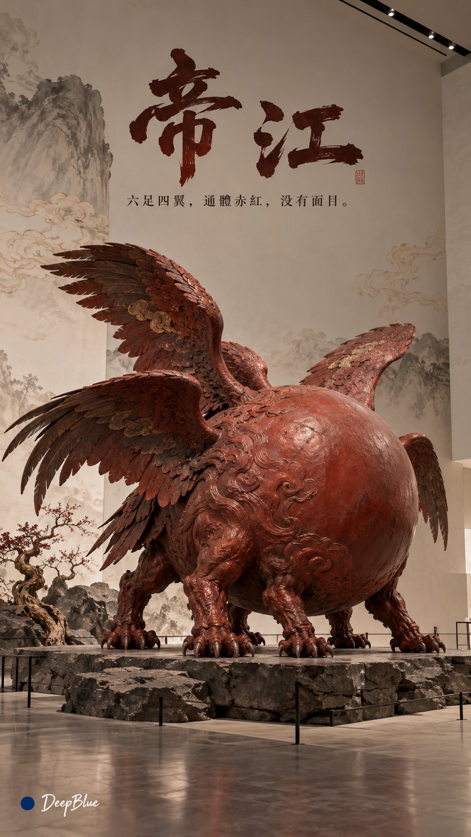 展厅中央的山海经异兽装置 - 图 3