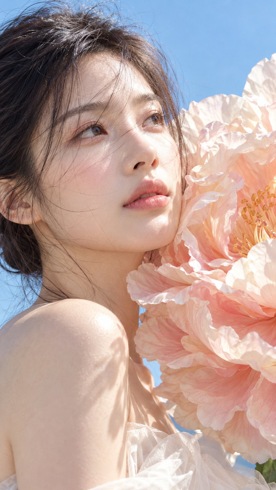 闭眼入梦的超写实东亚女性蜜桃妆特写 - 图 2