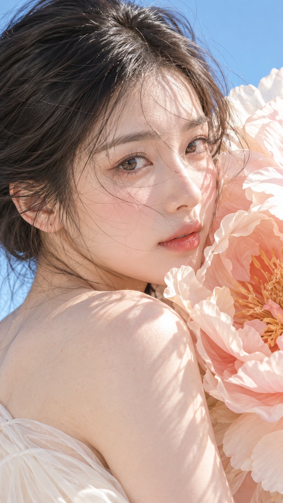 闭眼入梦的超写实东亚女性蜜桃妆特写 - 图 3