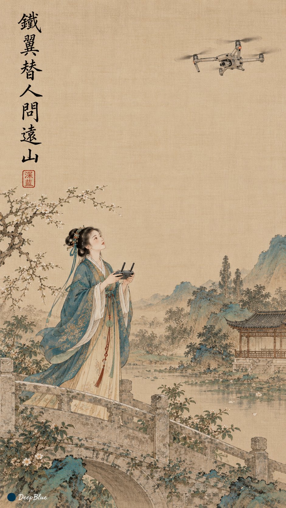 工笔宋制汉服女子的反差日常 - 图 3