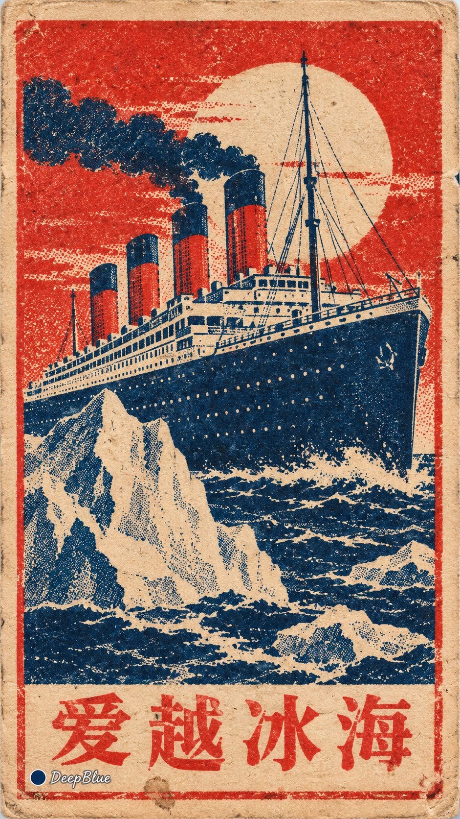 套色印刷老火柴盒上的经典电影贴画 - 图 2