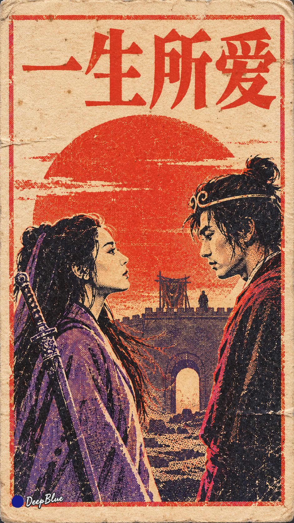 套色印刷老火柴盒上的经典电影贴画