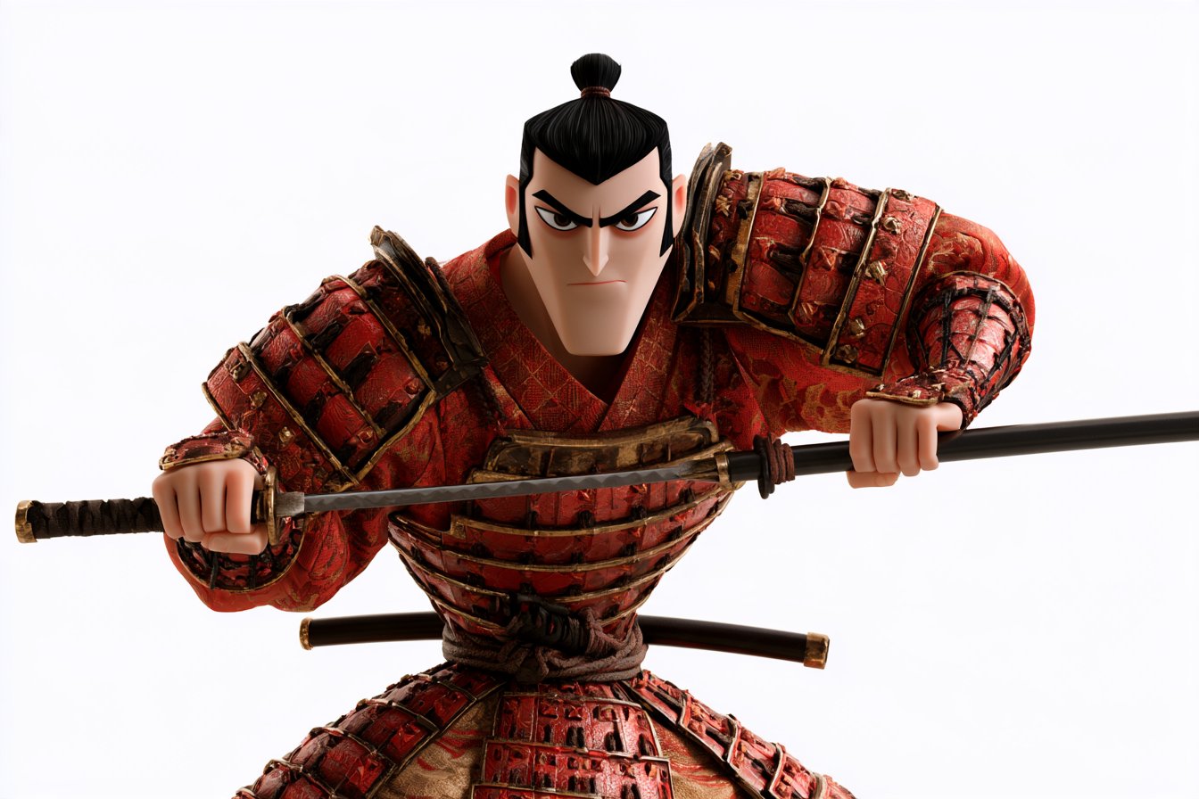棱角化作圆润，皮克斯风重塑武士杰克 - 图 3